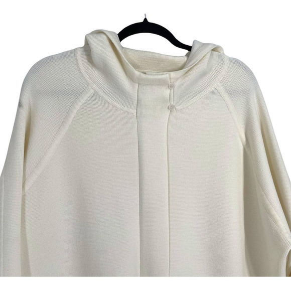 MAX MARA $1690 RETAIL OFF WHITE KNIT WOOL FESTOSO COAT - Picture 5 of 12